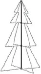 vidaXL Weihnachtsbaum in Kegelform 160 LEDs Indoor & Outdoor 78x120 cm
