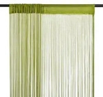 vidaXL Fadenvorh&auml;nge 2 Stk. 100 x 250 cm Gr&uuml;n