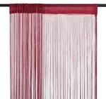 vidaXL Fadenvorh&auml;nge 2 Stk. 100 x 250 cm Burgunderrot