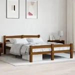vidaXL Massivholzbett Honigbraun Kiefer 140x200 cm