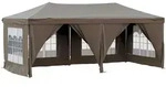 vidaXL Partyzelt Faltbar mit Seitenw&auml;nden Taupe 3x6 m