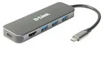 D-Link DUB-2333 D-Link DUB-2333 5-in-1 USB-C Hub mit HDMI/USB-PD retail