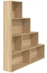 vidaXL B&uuml;cherregal/Raumteiler Sonoma-Eiche 155x24x160 cm Holzwerkstoff