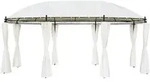 vidaXL Gartenpavillon Cremewei&szlig; 530x350x265 cm