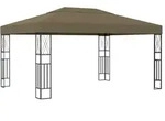vidaXL Pavillon 3x4 m Taupe Stoff