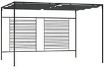 vidaXL Pavillon mit Ausziehbarem Dach 4x3x2,3 m Anthrazit 180 g/m2