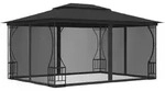 vidaXL Pavillon mit Netz 300x400x265 cm Anthrazit