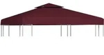 vidaXL Pavillon-Dachplane mit Kaminabzug 310 g/m2 3x3 m Weinrot
