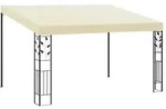 vidaXL Wand-Pavillon 4x3x2,5 m Cremewei&szlig;
