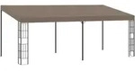 vidaXL Wand-Pavillon 6x3 m Taupe Stoff