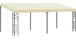 vidaXL Wand-Pavillon 6x3x2,5 m Cremewei&szlig;
