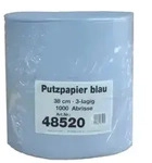 Putztuchrolle Mets&auml; Tissue Neutral XXL, blau, 100 % Zellstoff, 3-lagig, 38x36 cm,