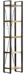 vidaXL B&uuml;cherregal 5 F&auml;cher 40x30x180 cm Mango Massivholz