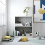 vidaXL B&uuml;cherregal Betongrau 60x24x74,5 cm Holzwerkstoff