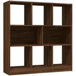 vidaXL B&uuml;cherregal Braun Eichen-Optik 97,5x29,5x100 cm Holzwerkstoff