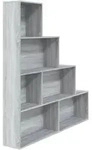vidaXL B&uuml;cherregal Grau Sonoma 155x24x160 cm