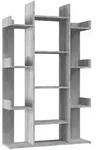 vidaXL B&uuml;cherregal Grau Sonoma 86x25,5x140 cm Holzwerkstoff