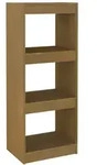 vidaXL B&uuml;cherregal/Raumteiler Honigbraun 40x30x103,5 Massivholz Kiefer
