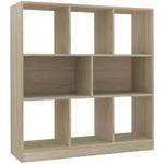 vidaXL B&uuml;cherregal Sonoma-Eiche 97,5x29,5x100 cm Holzwerkstoff