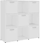 vidaXL B&uuml;cherregal Wei&szlig; 90x30x90 cm Holzwerkstoff