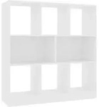 vidaXL B&uuml;cherregal Wei&szlig; 97,5&times;29,5&times;100 cm Holzwerkstoff