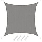 UV Sonnensegel Wasserdurchl&auml;ssig 4x4 - Viereckig - Sonnenschutz Garten Terrasse
