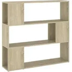 vidaXL B&uuml;cherregal Raumteiler Sonoma-Eiche 100x24x94 cm