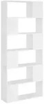 vidaXL B&uuml;cherregal Raumteiler Wei&szlig; 80x24x186 cm Holzwerkstoff