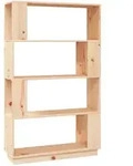 vidaXL B&uuml;cherregal/Raumteiler 80x25x132 cm Massivholz Kiefer