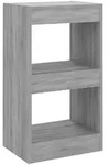 vidaXL B&uuml;cherregal/Raumteiler Grau Sonoma 40x30x72 cm