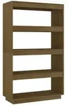 vidaXL B&uuml;cherregal/Raumteiler Honigbraun 80x35x135 Massivholz Kiefer