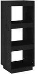 vidaXL B&uuml;cherregal/Raumteiler Schwarz 40x35x103 cm Massivholz Kiefer
