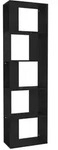 vidaXL B&uuml;cherregal/Raumteiler Schwarz 45x24x159 cm Holzwerkstoff