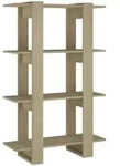 vidaXL B&uuml;cherregal/Raumteiler Sonoma-Eiche 80x30x123,5 cm
