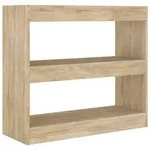 vidaXL B&uuml;cherregal/Raumteiler Sonoma-Eiche 80x30x72 cm