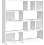vidaXL B&uuml;cherregal/Raumteiler Wei&szlig; 105x24x102 cm