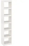 vidaXL B&uuml;cherregal/Raumteiler Wei&szlig; 40x30x199 cm Massivholz Kiefer