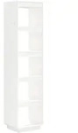 vidaXL B&uuml;cherregal/Raumteiler Wei&szlig; 40x35x167 cm Massivholz Kiefer
