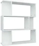 vidaXL B&uuml;cherregal/Raumteiler Wei&szlig; 80x24x96 cm Holzwerkstoff