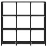 vidaXL W&uuml;rfelregal mit 9 F&auml;chern Schwarz 103x30x107,5 cm Stoff