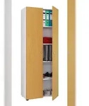 VCM Vandol Ikombi Universalschrank 2 T&uuml;ren Wei&szlig;,Buche dekor.