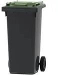 PROREGAL Premium 2-Rad-M&uuml;lltonne MGB | 120 Liter, HxBxT 97,4x47,9x55,5cm 
