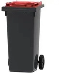 PROREGAL Premium 2-Rad-M&uuml;lltonne MGB | 120 Liter, HxBxT 97,4x47,9x55,5cm 