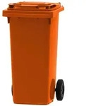 PROREGAL Premium 2-Rad-M&uuml;lltonne MGB | 120 Liter, HxBxT 97,4x47,9x55,5cm 