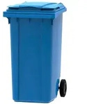 PROREGAL Premium 2-Rad-M&uuml;lltonne MGB | 240 Liter, HxBxT 107,9x58,3x73,7cm 