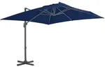 vidaXL Ampelschirm mit Aluminium-Mast 3x3 cm Azurblau