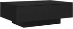 vidaXL Couchtisch Schwarz 90x60x31 cm Holzwerkstoff