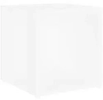 vidaXL Beistelltisch Wei&szlig; 33x33x34,5 cm Holzwerkstoff