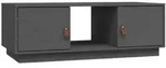 vidaXL Couchtisch Grau 100x50x35 cm Massivholz Kiefer