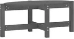 vidaXL Couchtisch Grau 87x48x35 cm Massivholz Kiefer